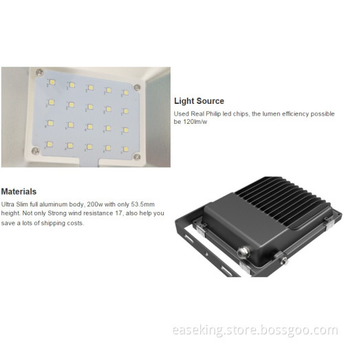 Shenzhen easeking cheap 100 watt led flood light high bright led sport ground flood light